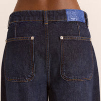 Gigi Baggy Wide Turn-Up Jeans