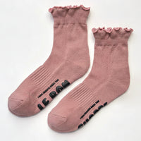 Ruffled Hugger Crew Sock