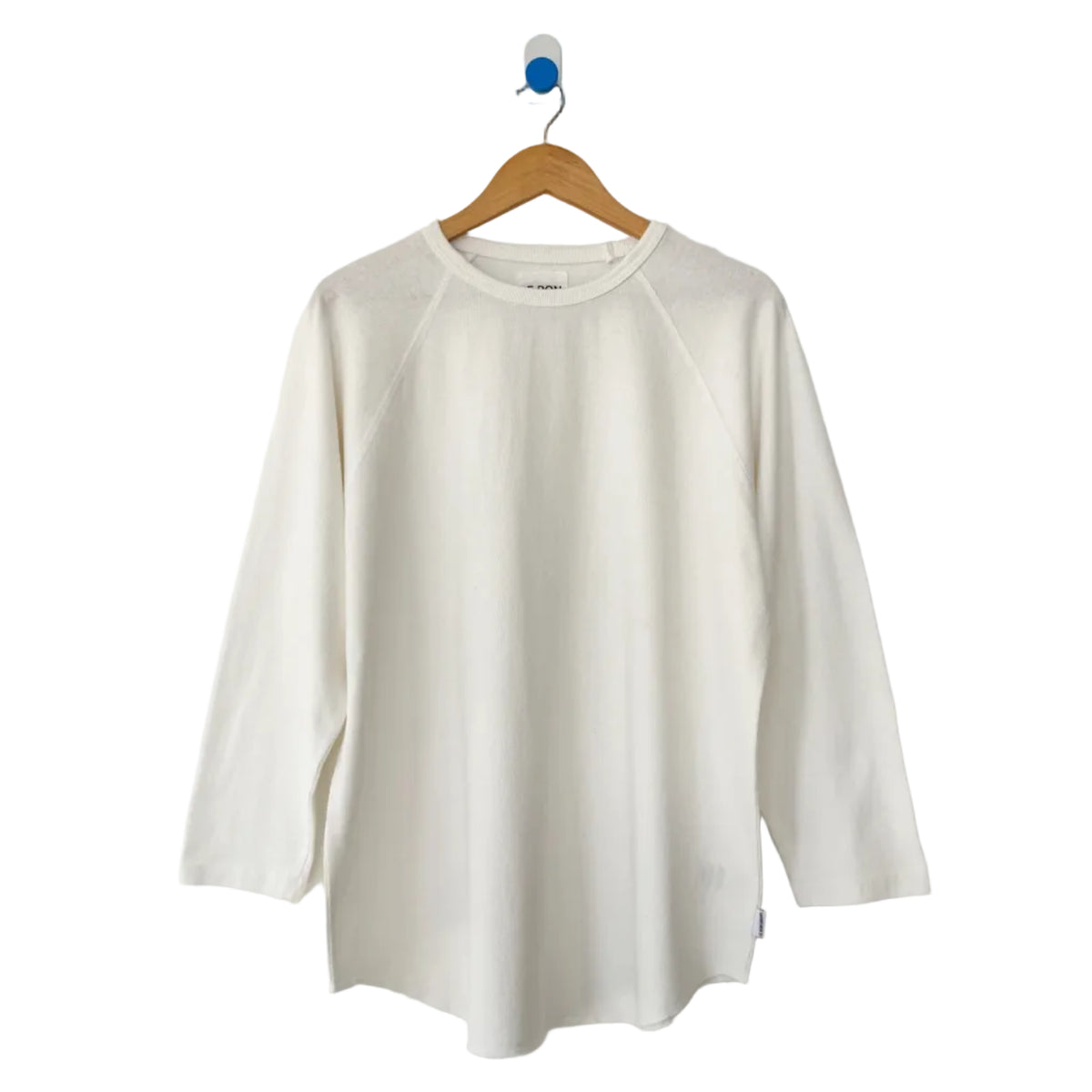 Heavy Cotton Raglan Tee in White