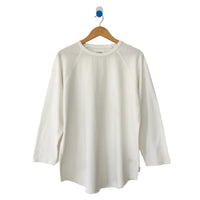 Heavy Cotton Raglan Tee in White
