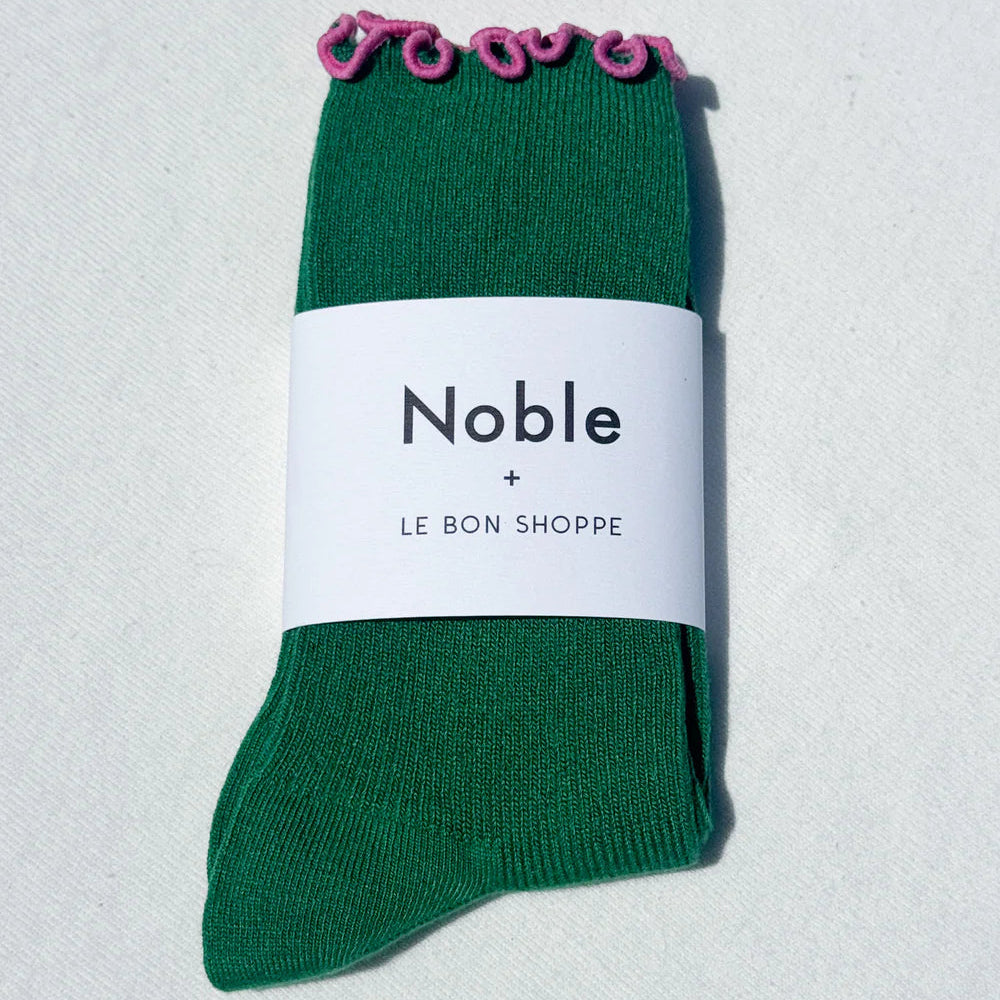 Ruffled Modal Socks