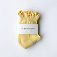 Ruffled Hugger Crew Sock