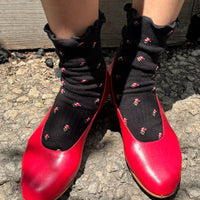 Petal Ruffled Hugger Crew Socks
