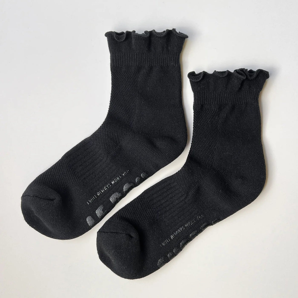 Ruffled Hugger Crew Sock