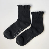 Ruffled Hugger Crew Sock
