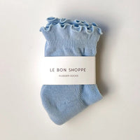 Ruffled Hugger Crew Sock