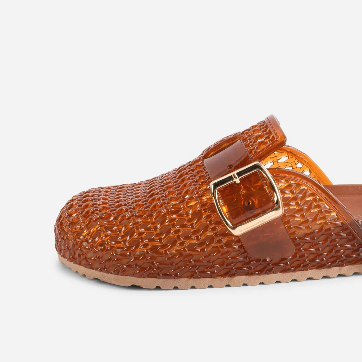 Seth Jelly Clog Mule in Caramel