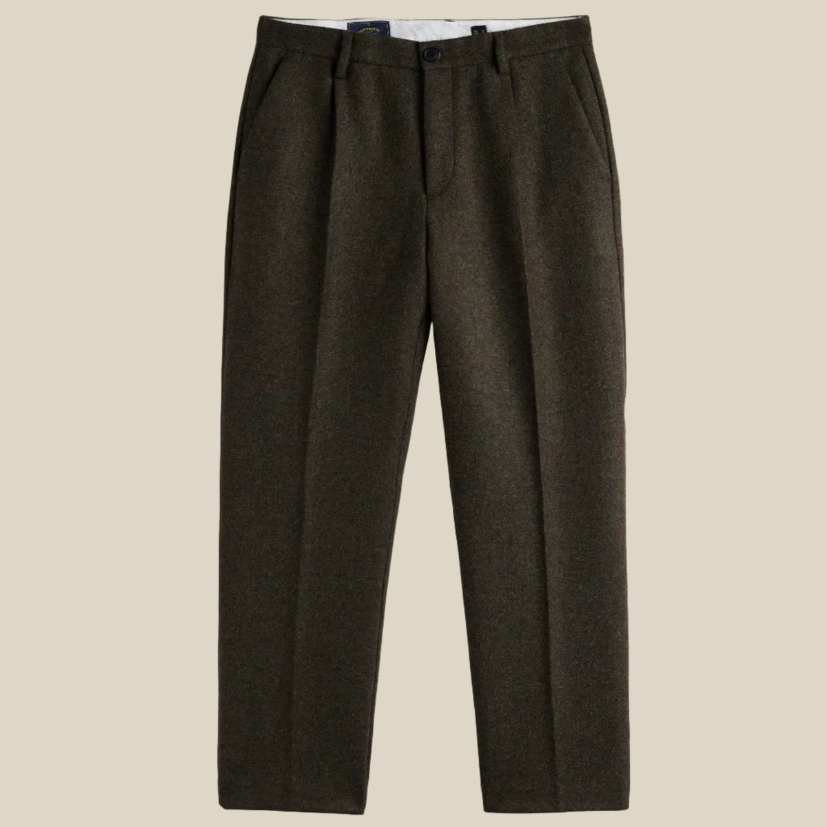 Single Pleat Trousers in Forest