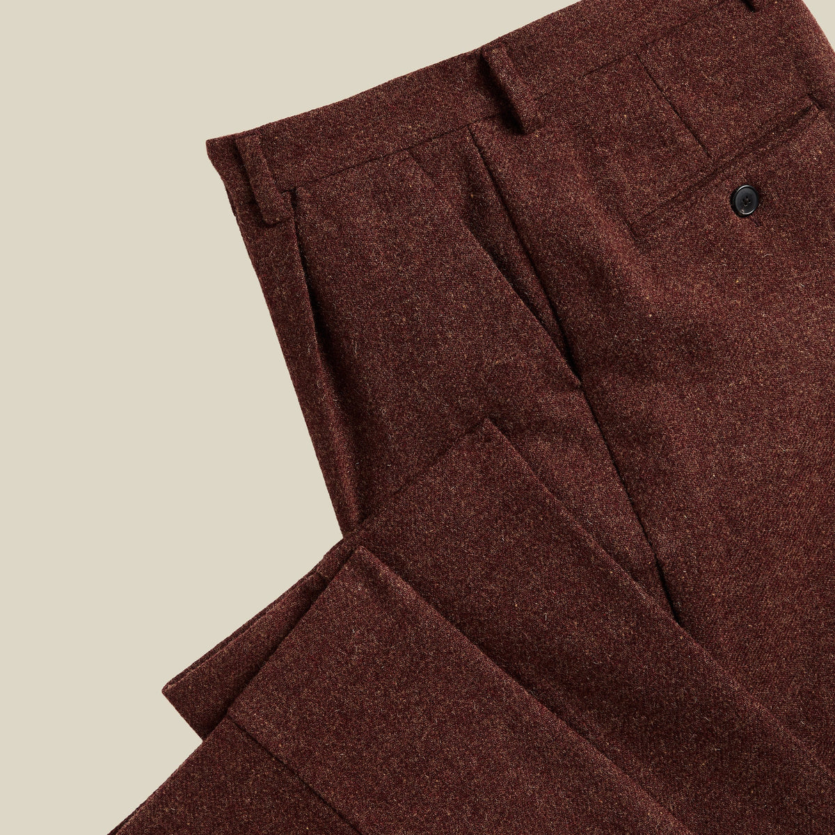 Single Pleat Trousers in Terrior