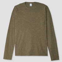 L/S Thin Stripe Tee in Sandstorm