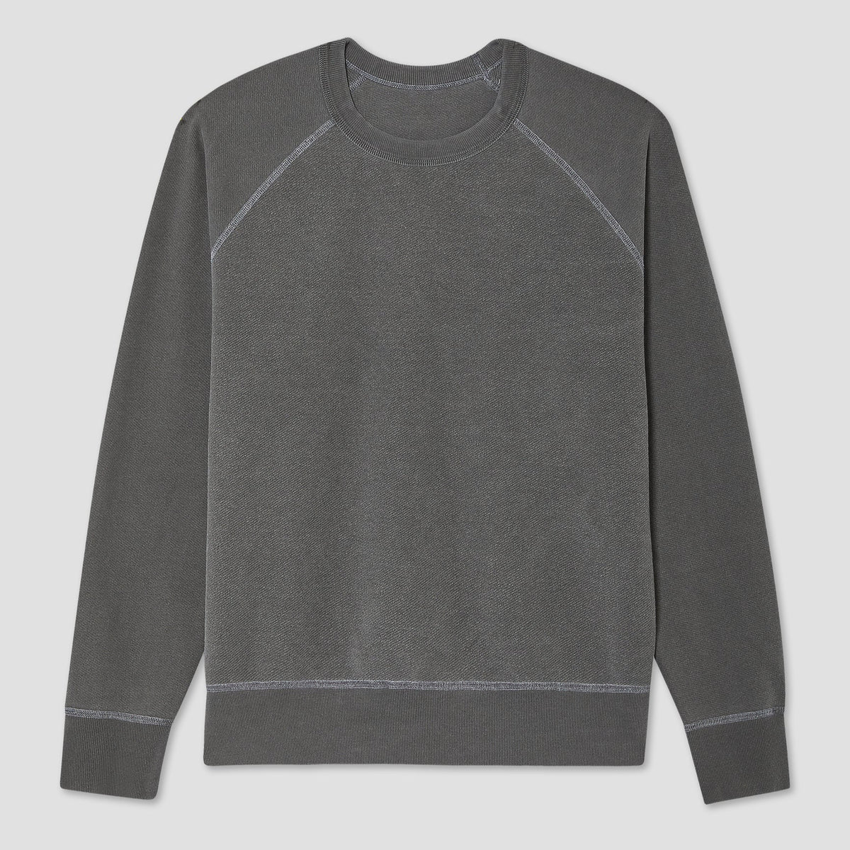 Twill Terry Reversible Sweatshirt in Black
