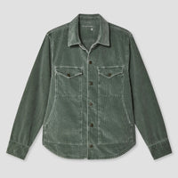Wide Wale Shirt Jacket in Surplus