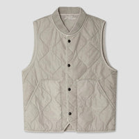 Quilted Vest in Khaki