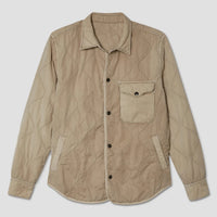 Flight Quilted Shirt Jacket in Cider