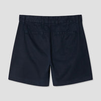 Twill Pleat Short in Navy