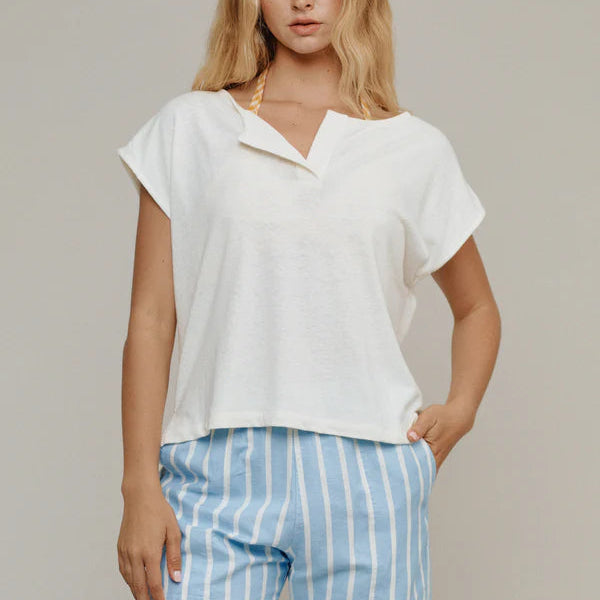 Sonora Tee in Washed White
