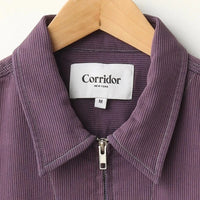 Bedford Cord Zip Jacket in Purple