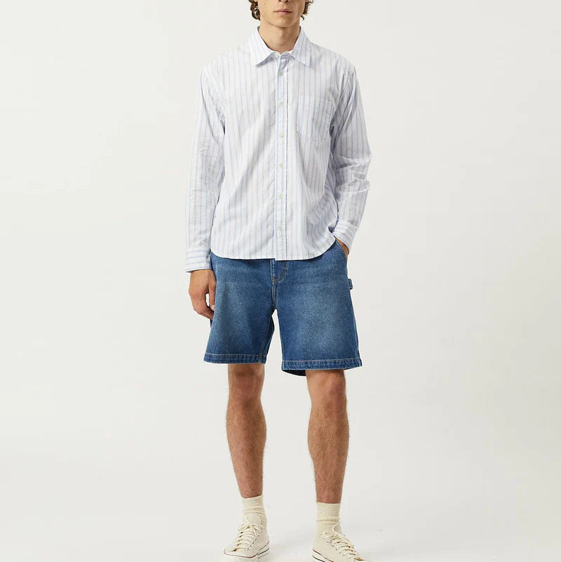Berg Stripe Shirt in Blue