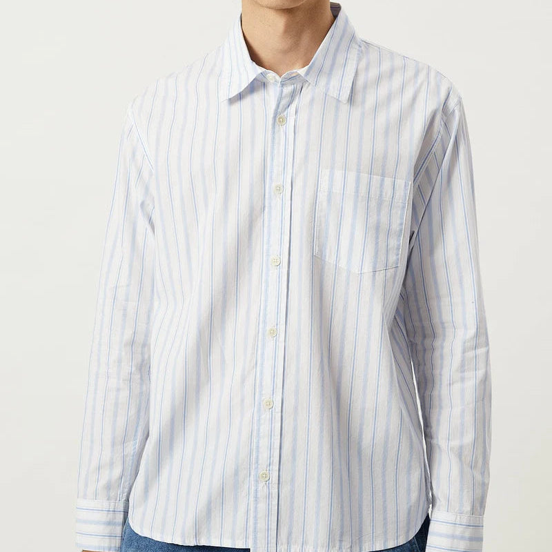 Berg Stripe Shirt in Blue