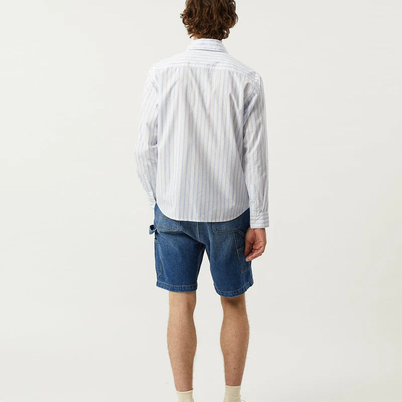 Berg Stripe Shirt in Blue