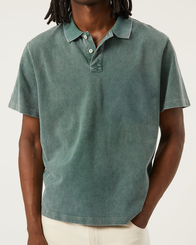 Pique Polo in Army Green