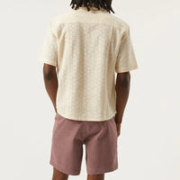 Floral Eyelet Shirt in Natural