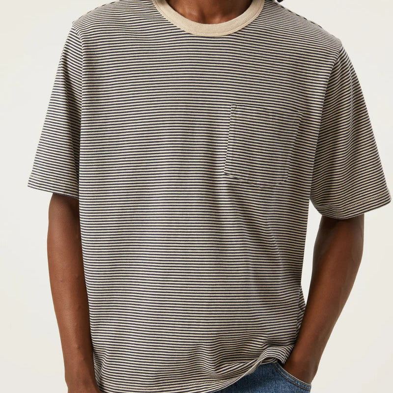 Stripe Tee in Navy