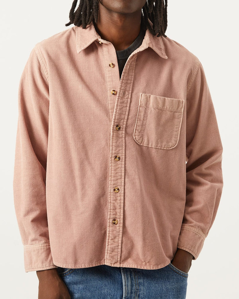 Cord LS Shirt in Pink