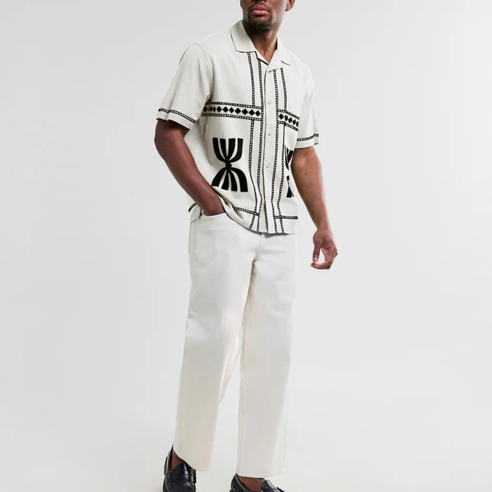 Didcot Shirt in Border Applique