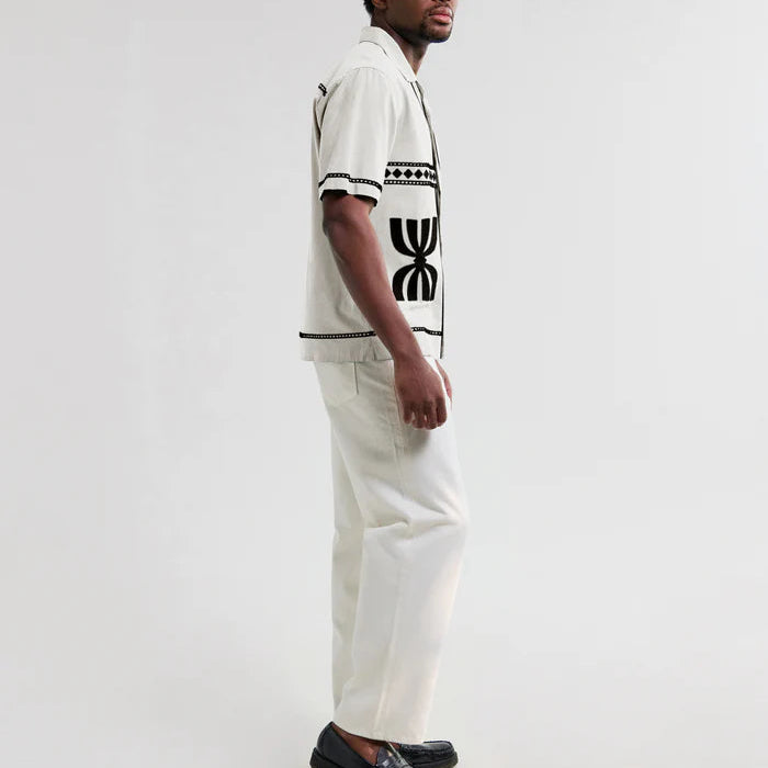 Didcot Shirt in Border Applique