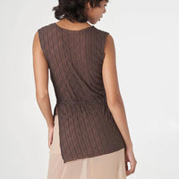 Ruched Ross Tunic in Coffee