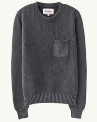 Pocket Crewneck in Black