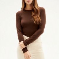 Brisa Top in Dark Brown