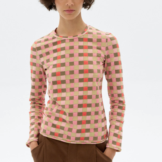 Checkered Brisa Top