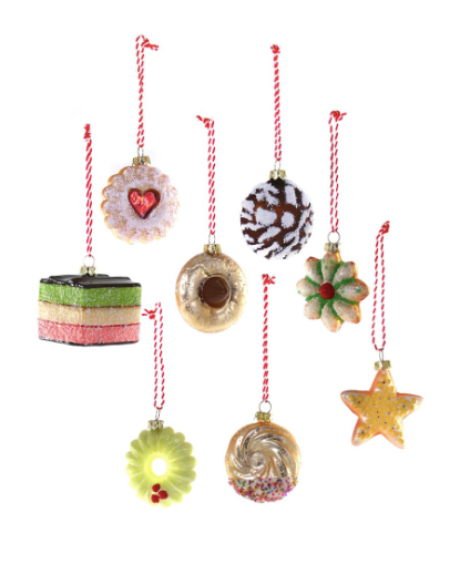 Christmas Cookie Ornament Box Set of 8