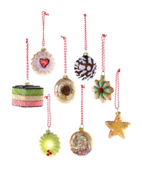 Christmas Cookie Ornament Box Set of 8