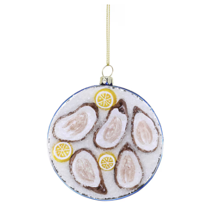 Plated Oysters Ornament