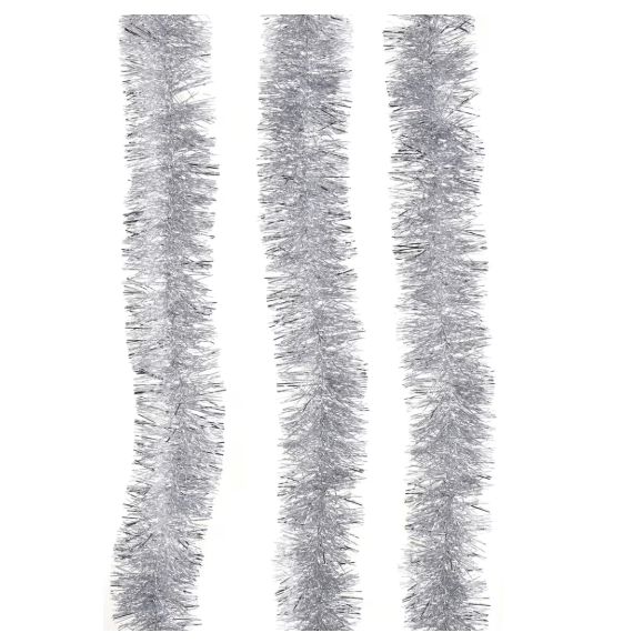 Retro Boxed Garland in Silver