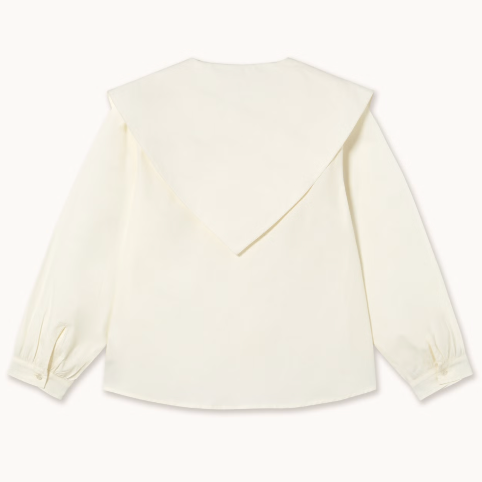 Scarf Neck Blouse in Off-White