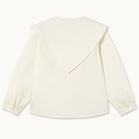 Scarf Neck Blouse in Off-White