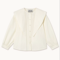 Scarf Neck Blouse in Off-White