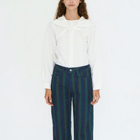 Scarf Neck Blouse in Off-White