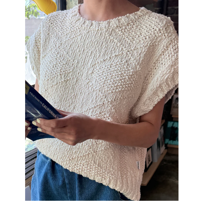 Alden Cotton Sweater in Naturel