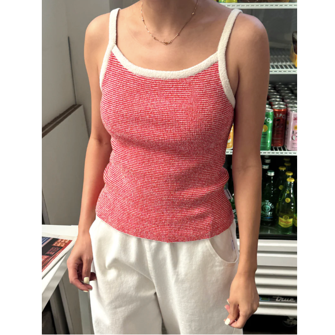 Lily Cami in Red Stripe
