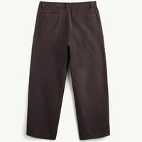 Wide Twill Pant in Brown