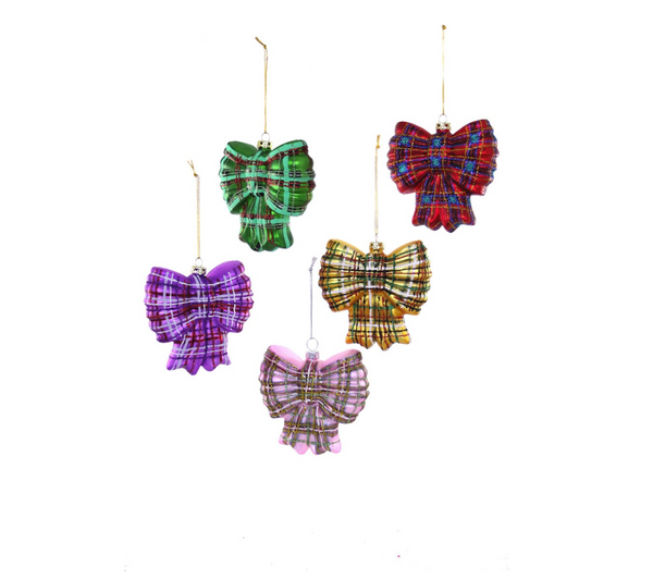 Plaid Bows Ornament