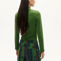 Aine Rib Turtleneck in Green