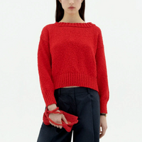 Clara Sweater in Fiery Red