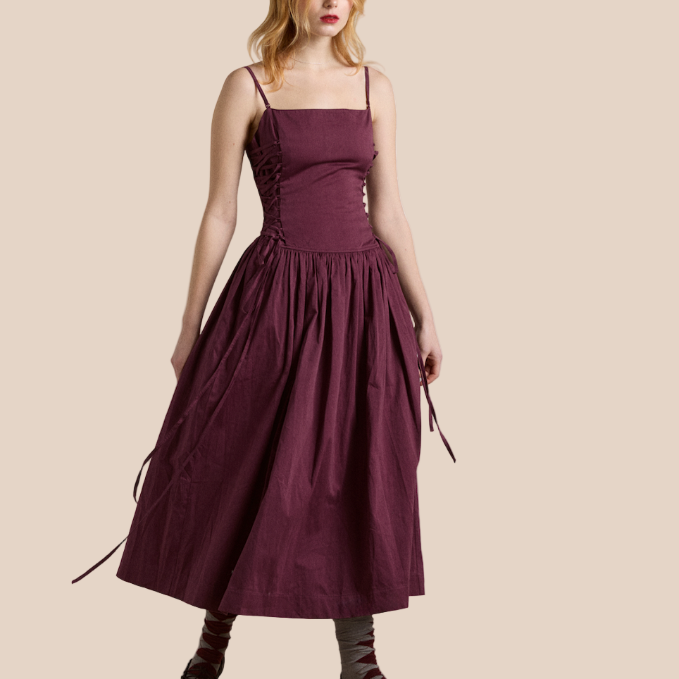 Angelina Dress in Fig