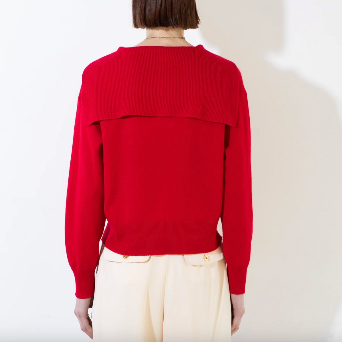 Sailor Collar Top in Red